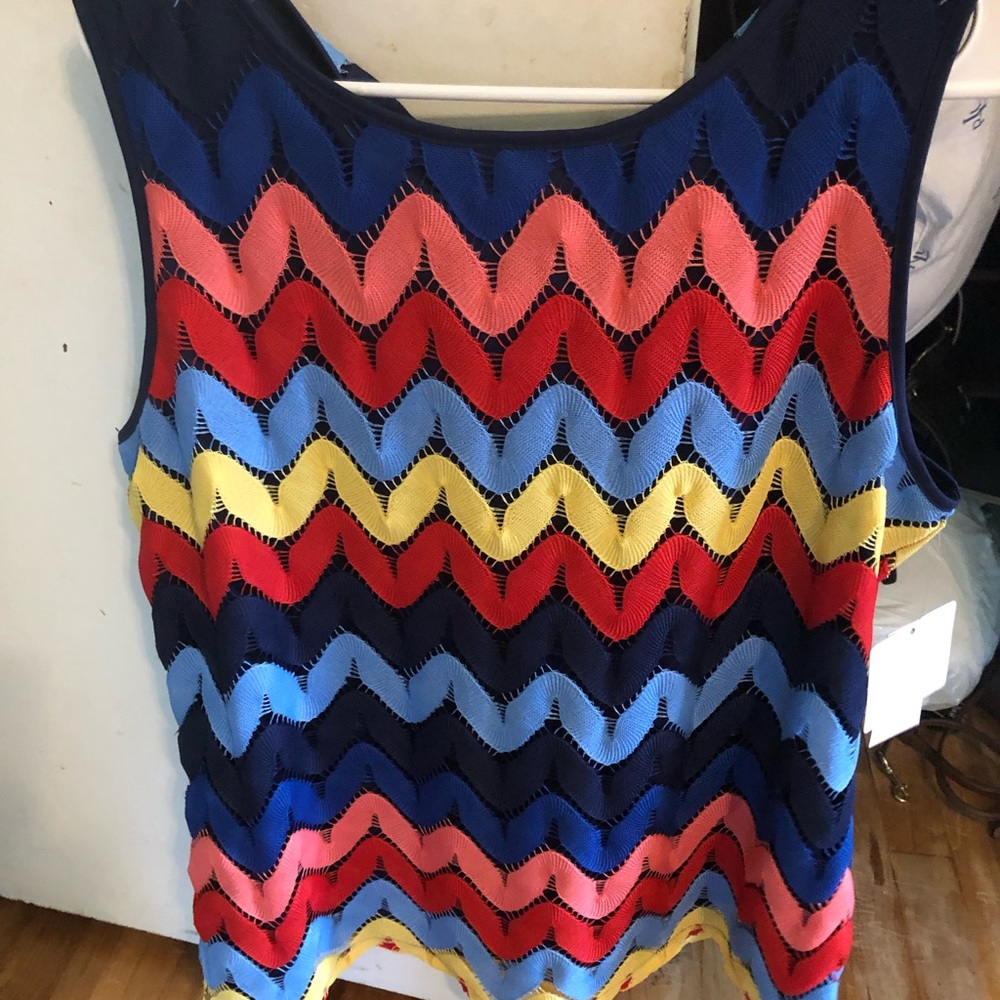 Sleeveless crochet tank